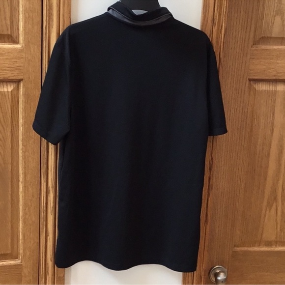 Nike DRI-FIT Golf, Standard fit polo style shirt-black & gray. Men's size XL - Picture 6 of 10